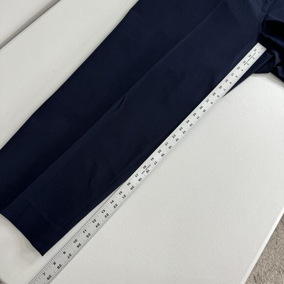 Talbots Womens Dress Pants 24W Blue Hampshire Straight Leg Ankle Trouser Career - Picture 7 of 15